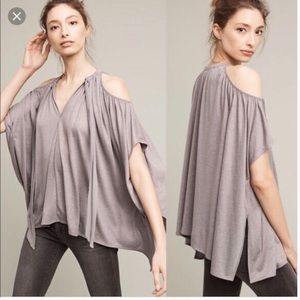 Anthropologie x Deletta Tulay Cold Shoulder Top